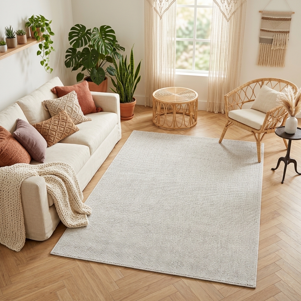 Outdoor Teppich Calma Hellgrau