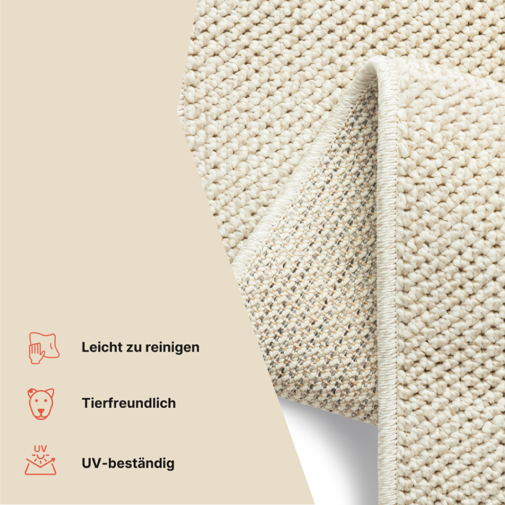 Outdoor Teppich Calma Creme