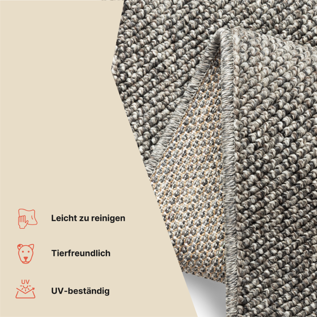 Outdoor Teppich Calma Dunkelgrau