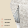 Outdoor Teppich Calma Hellgrau