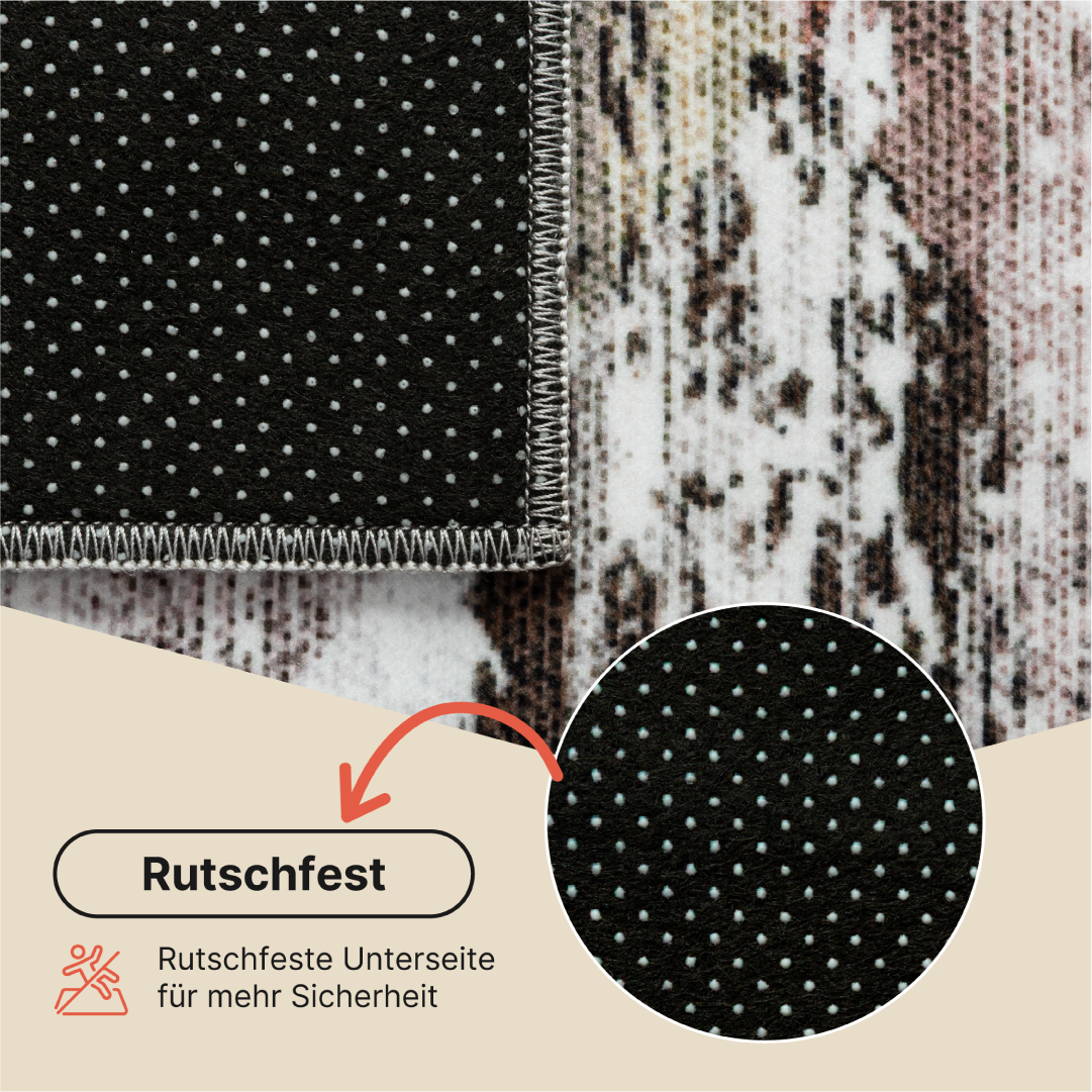 Teppich Venezia Geometrisch Modern Mehrfarbig Rutschfest