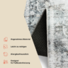 Teppich Venezia Abstraktes Muster Grau Blau Beige Rutschfest