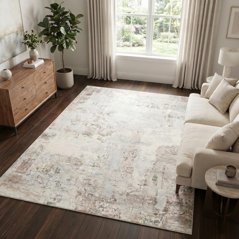 Teppich Venezia Modern Abstrakt Beige Braun Rutschfest