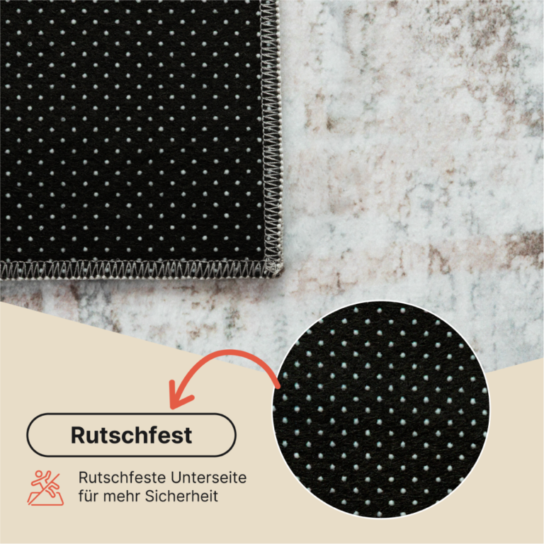 Teppich Venezia Modern Abstrakt Kamelfarben Rutschfest