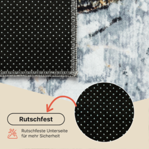 Teppich Venezia Mit Rissartigem Effekt Mehrfarbig Rutschfest
