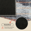 Teppich Venezia Modern Abstrakt Orange Beige Rutschfest