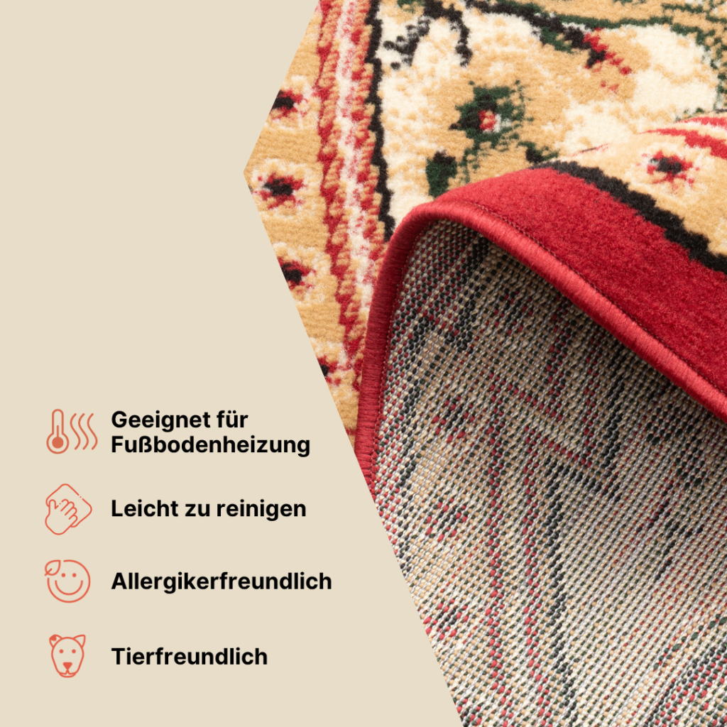 Teppich Atlas Oval Braun Beige Traditionell Medaillon