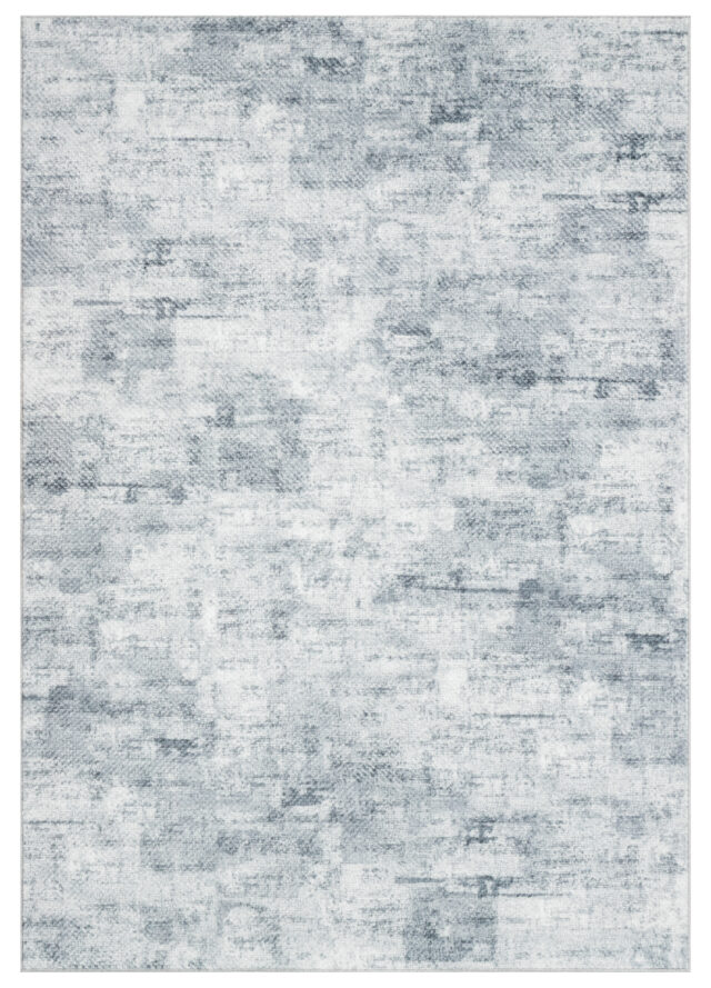 Teppich Bari Abstrakt Grau Blau Rutschfest