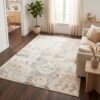 Teppich Bari Abstrakt Ethno Beige Rutschfest