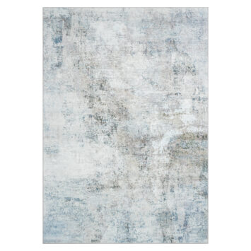 Teppich Bari Abstrakt Blau Creme Rutschfest