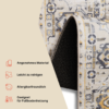 Teppich Ash Beige Grau Vintage Rutschfest