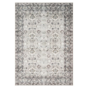 Teppich Ispahan Grau Blumen Rutschfest