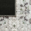 Teppich Ispahan Grau Blumen Rutschfest