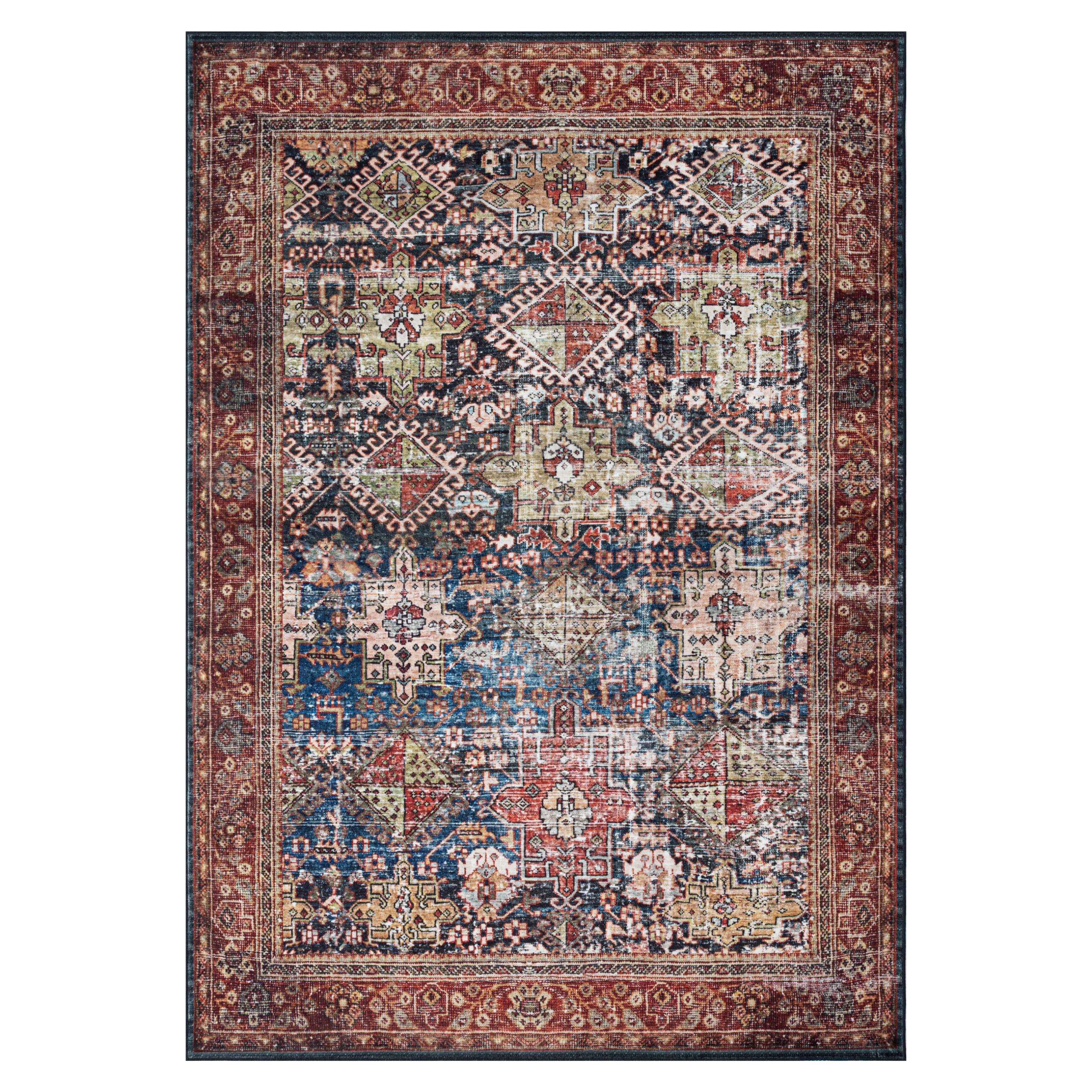 Teppich Ispahan Klassisch Vintage Medallion Muster Rutschfest