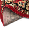 Teppich Atlas Rund Rot Beige Traditionell Rosette
