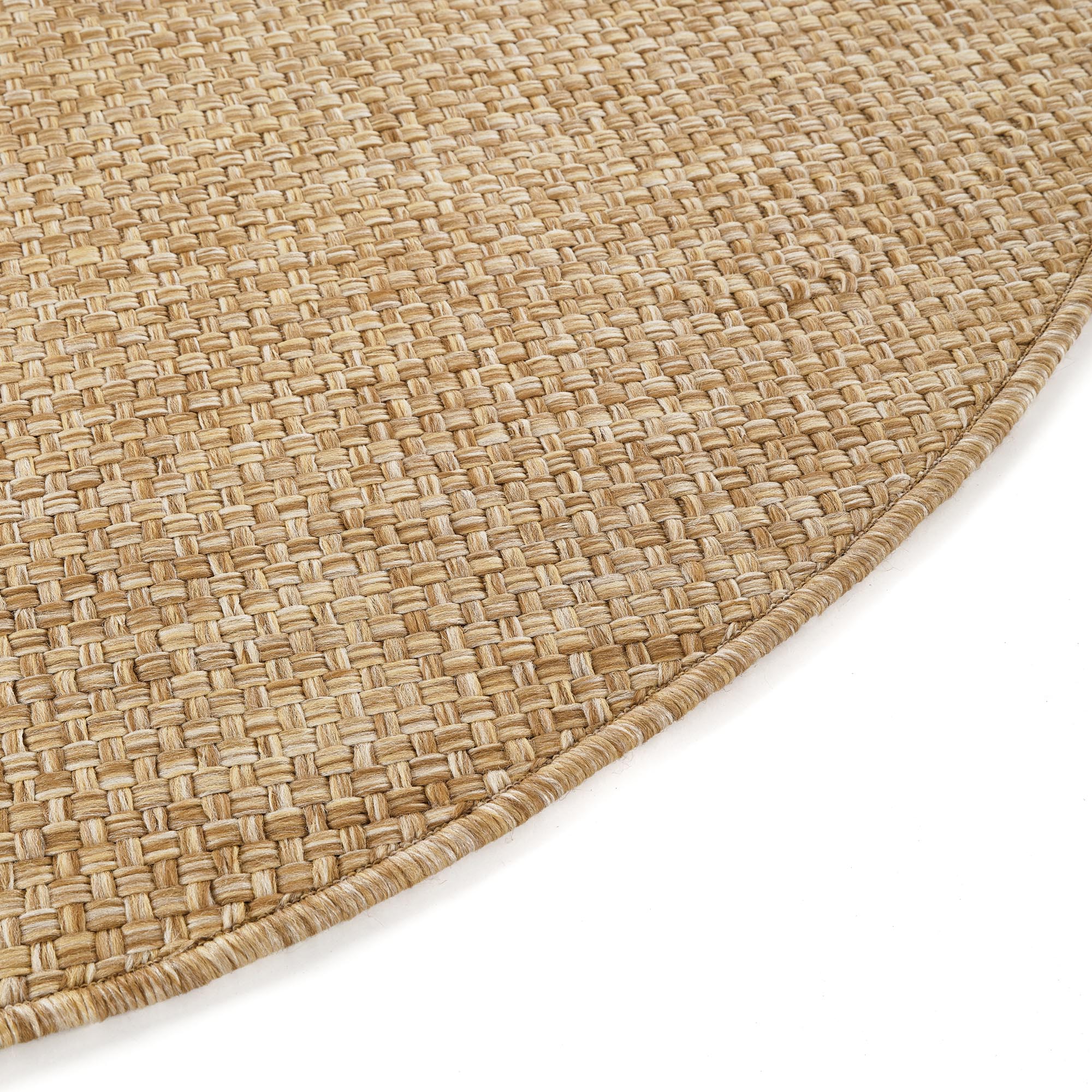Outdoor-Teppich Yucana Rund Beige