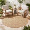 Outdoor-Teppich Yucana Rund Beige