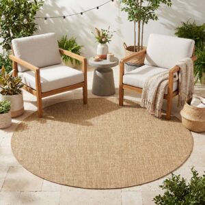 Outdoor-Teppich Yucana Rund Beige