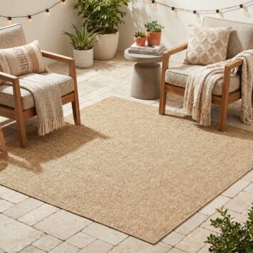Outdoor-Teppich Yucana Quadratisch Beige
