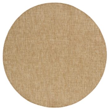 Outdoor-Teppich Yucana Rund Beige