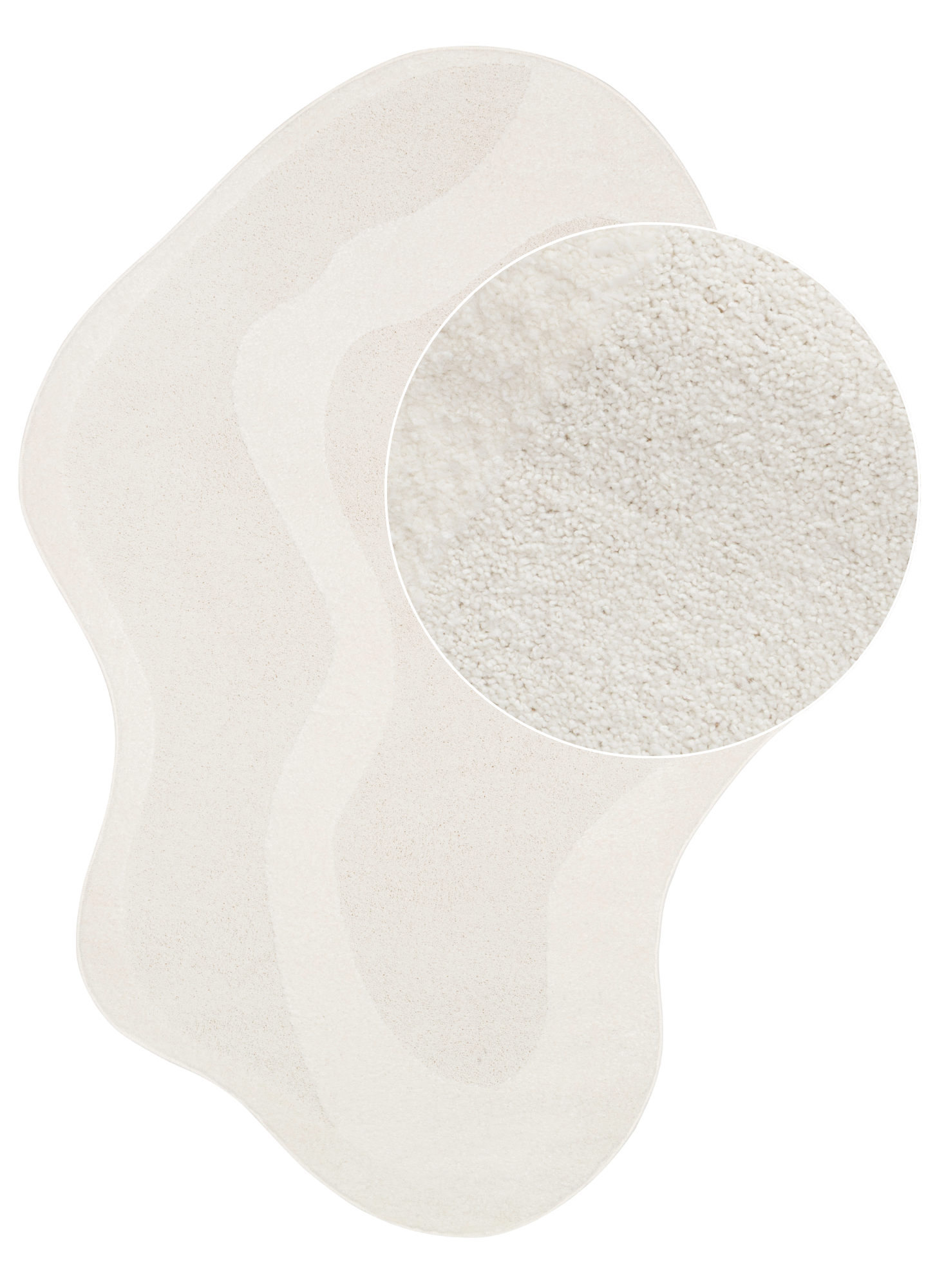 Teppich Terra Creme Unregelmäßige Form