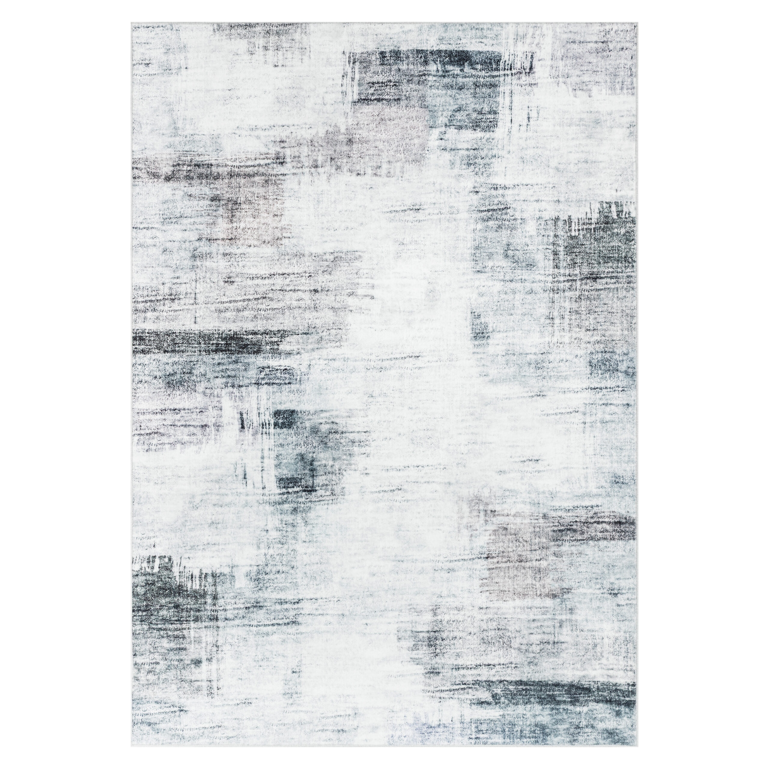Teppich Venezia Abstrakt Modern Blau Grau Rutschfest