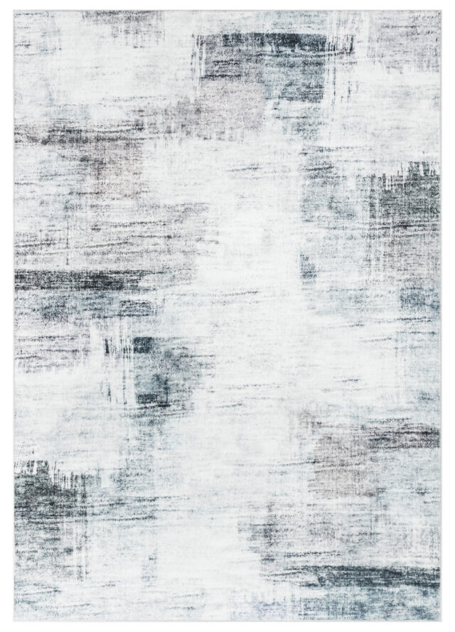 Teppich Venezia Abstrakt Modern Blau Grau Rutschfest