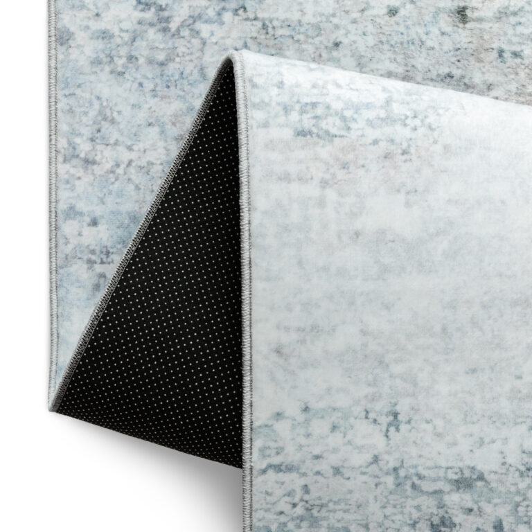 Teppich Venezia Modern Abstrakt Blau Grau Rutschfest