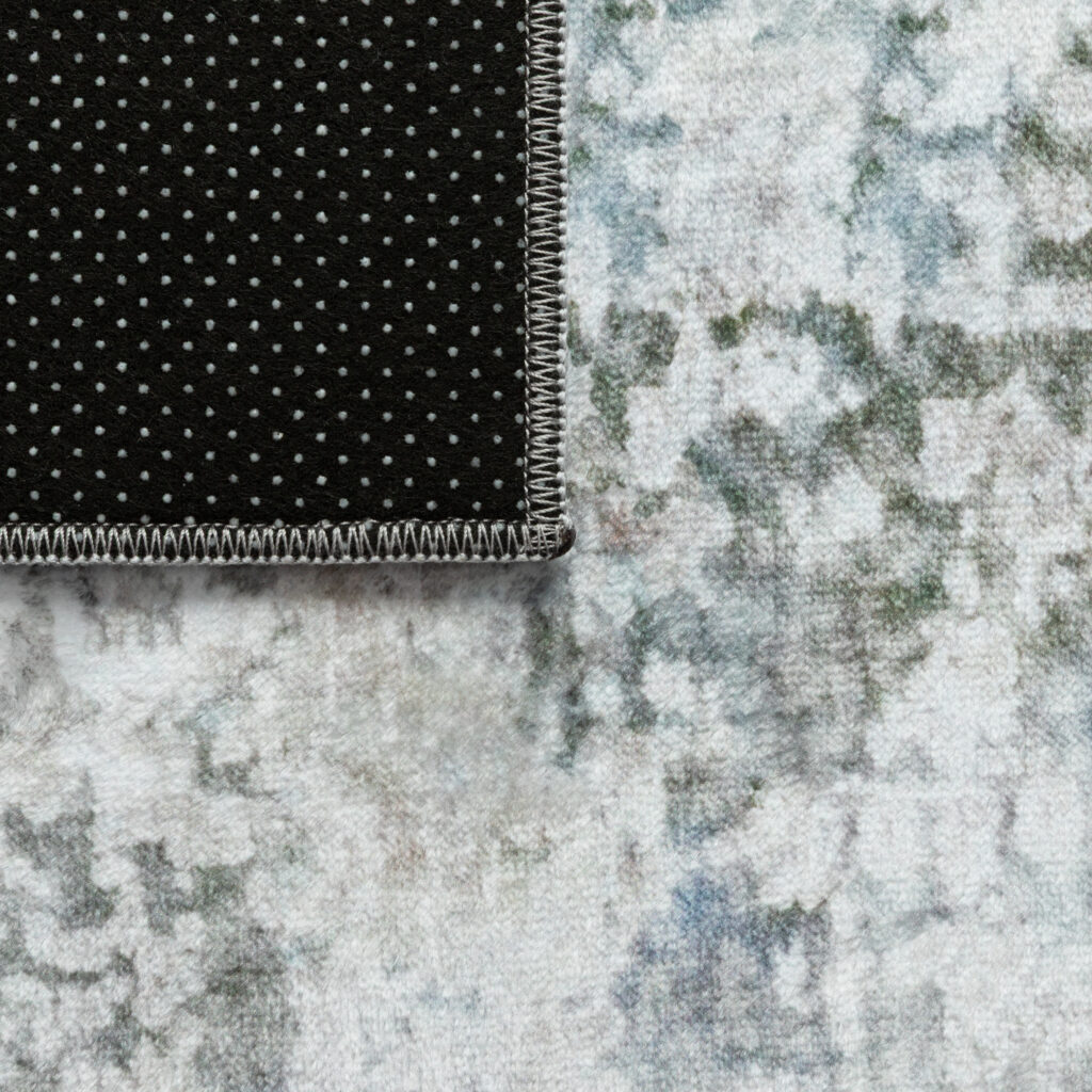 Teppich Venezia Modern Abstrakt Blau Grau Rutschfest