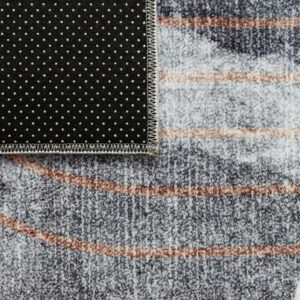 Teppich Venezia Modern Abstrakt Orange Beige Rutschfest