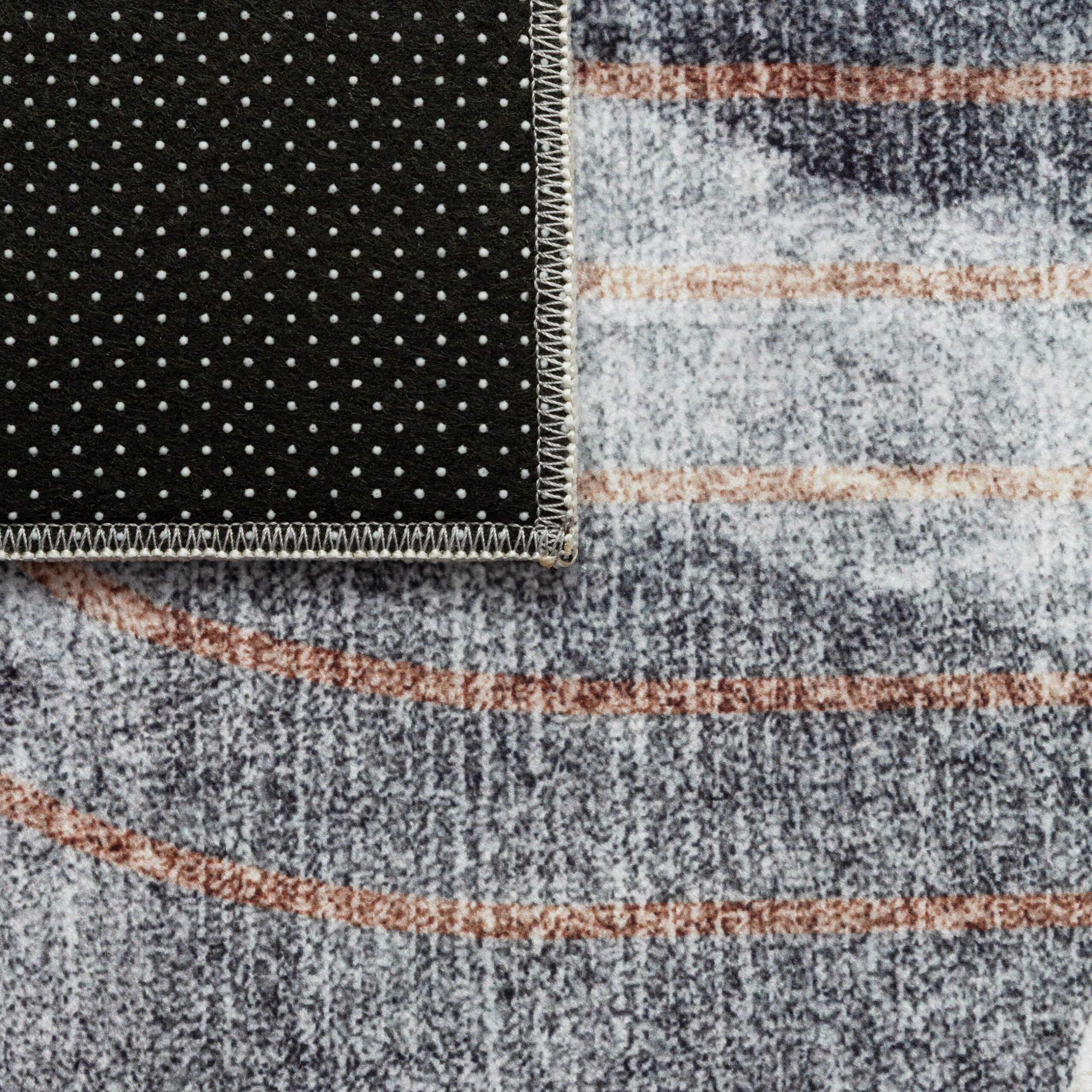 Teppich Venezia Modern Abstrakt Orange Beige Rutschfest