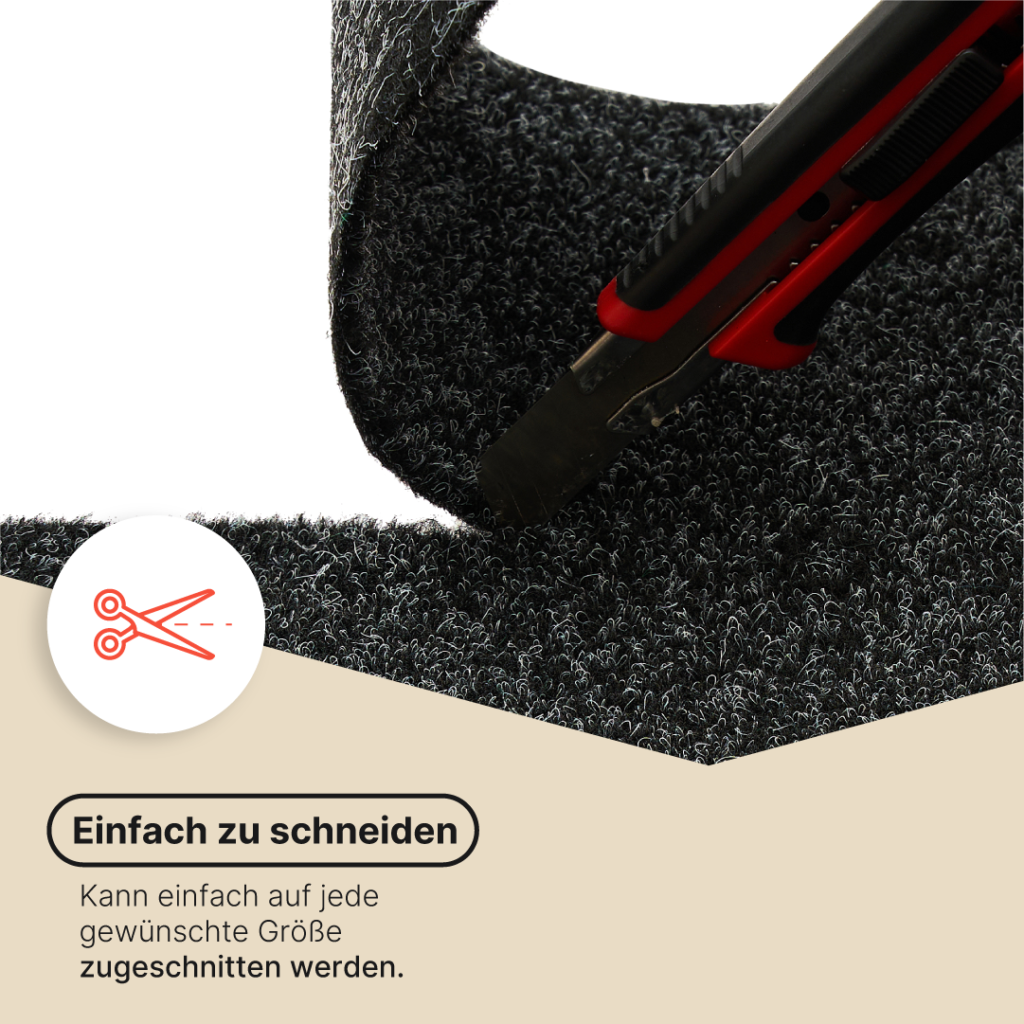 Kunstrasen Vera Anthrazitfarben 4 mm