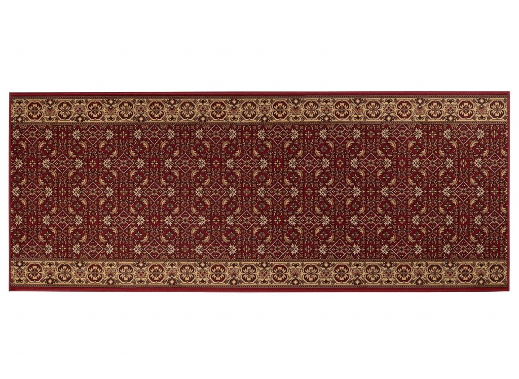 Teppichläufer Rutschfest Dunkelrot Orientalisch Meterware