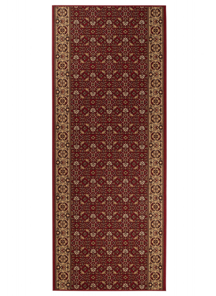 Teppichläufer Rutschfest Dunkelrot Orientalisch Meterware