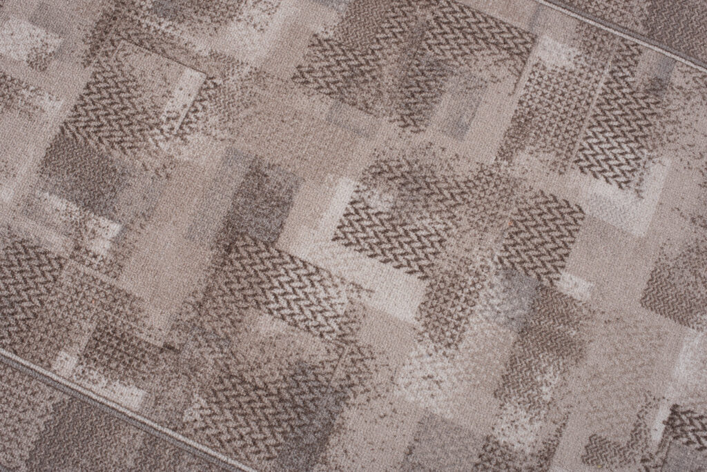Teppichläufer Rutschfest Beige Geometrisch Meterware