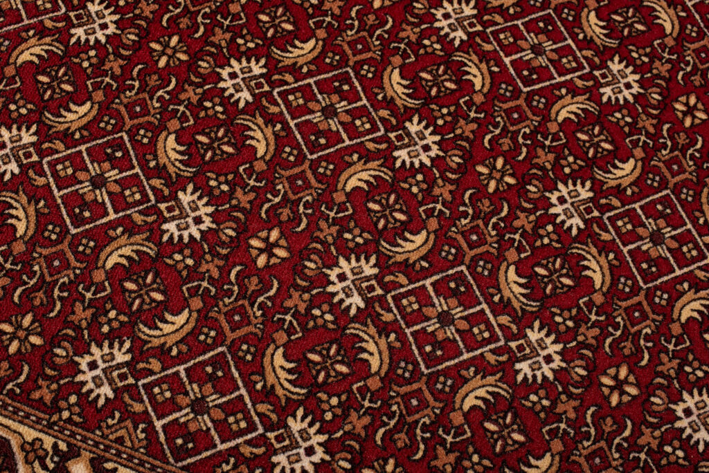 Teppichläufer Rutschfest Dunkelrot Orientalisch Meterware