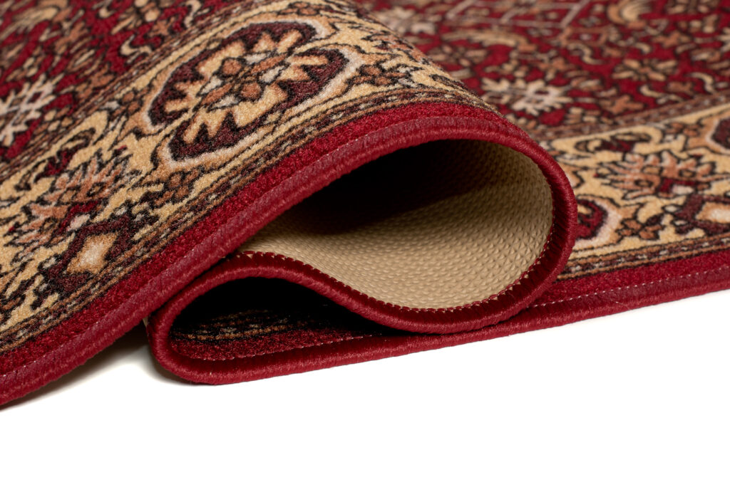 Teppichläufer Rutschfest Dunkelrot Orientalisch Meterware