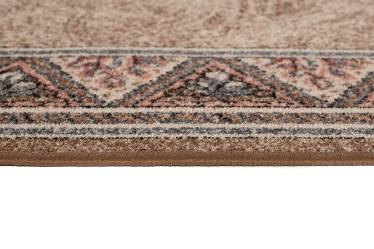 Teppichläufer Rutschfest Braun Beige Geometrisch Meterware