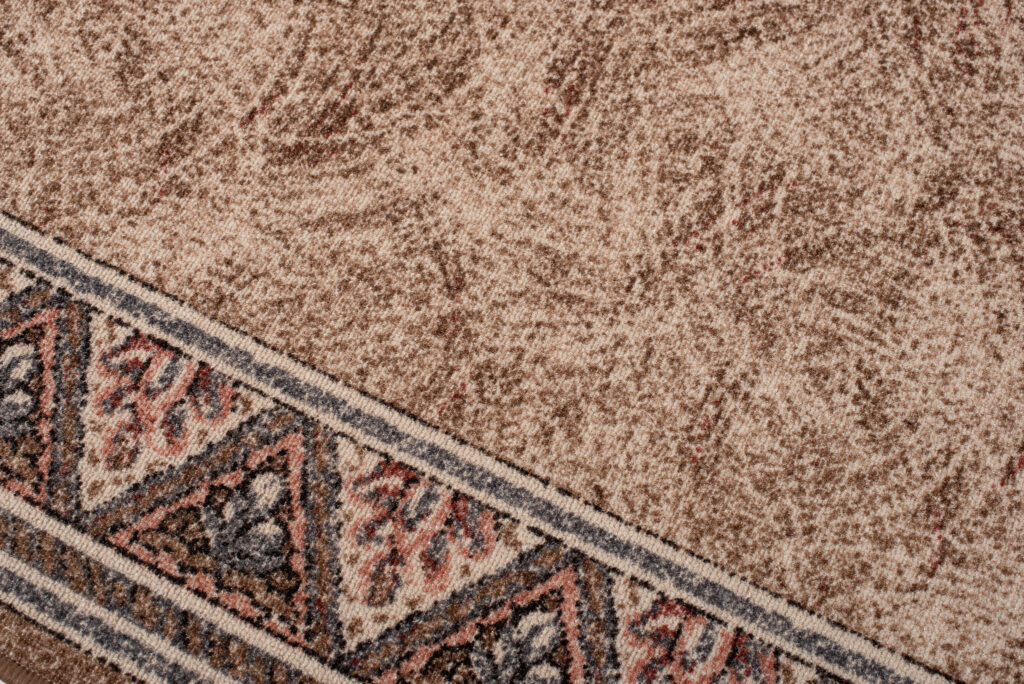 Teppichläufer Rutschfest Braun Beige Geometrisch Meterware