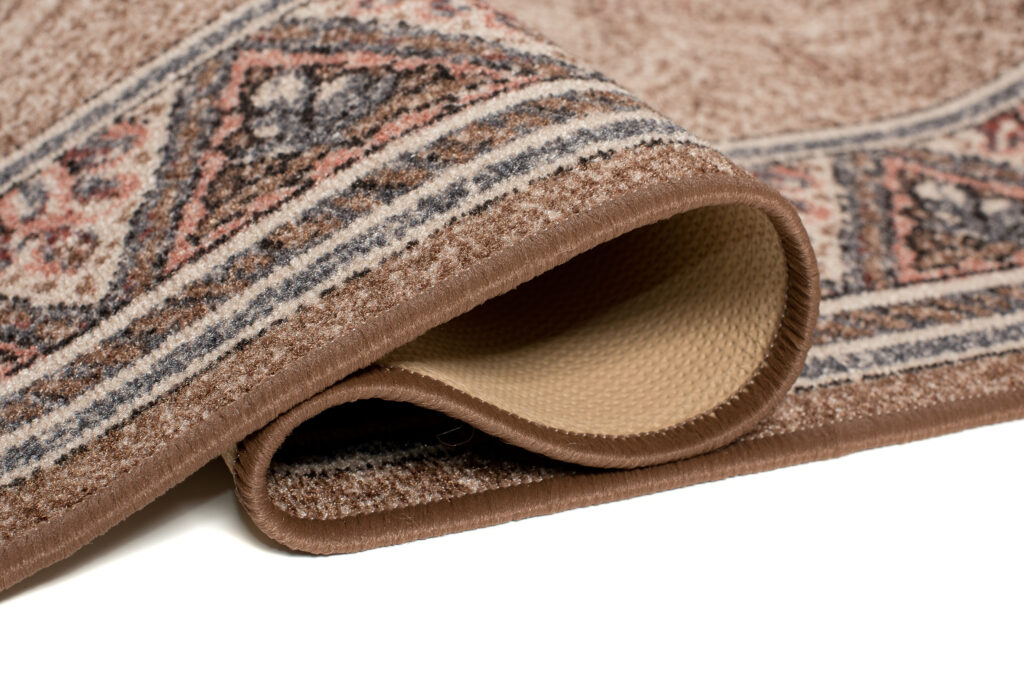 Teppichläufer Rutschfest Braun Beige Geometrisch Meterware