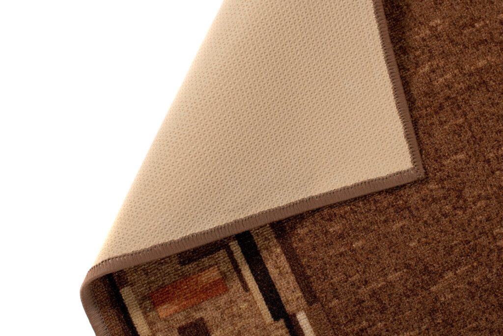 Teppichläufer Rutschfest Dunkelbraun Geometrisch Meterware