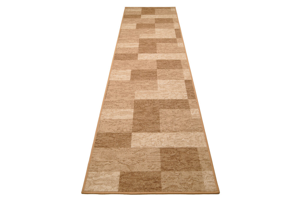 Teppichläufer Rutschfest Braun Beige Meterware