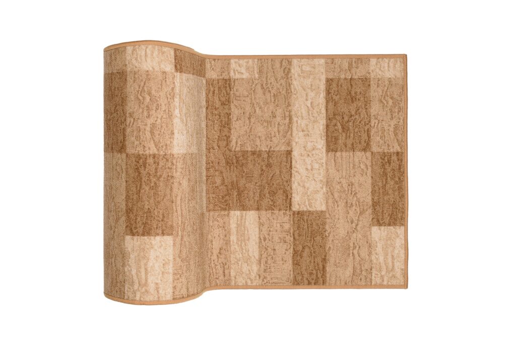 Teppichläufer Rutschfest Braun Beige Meterware