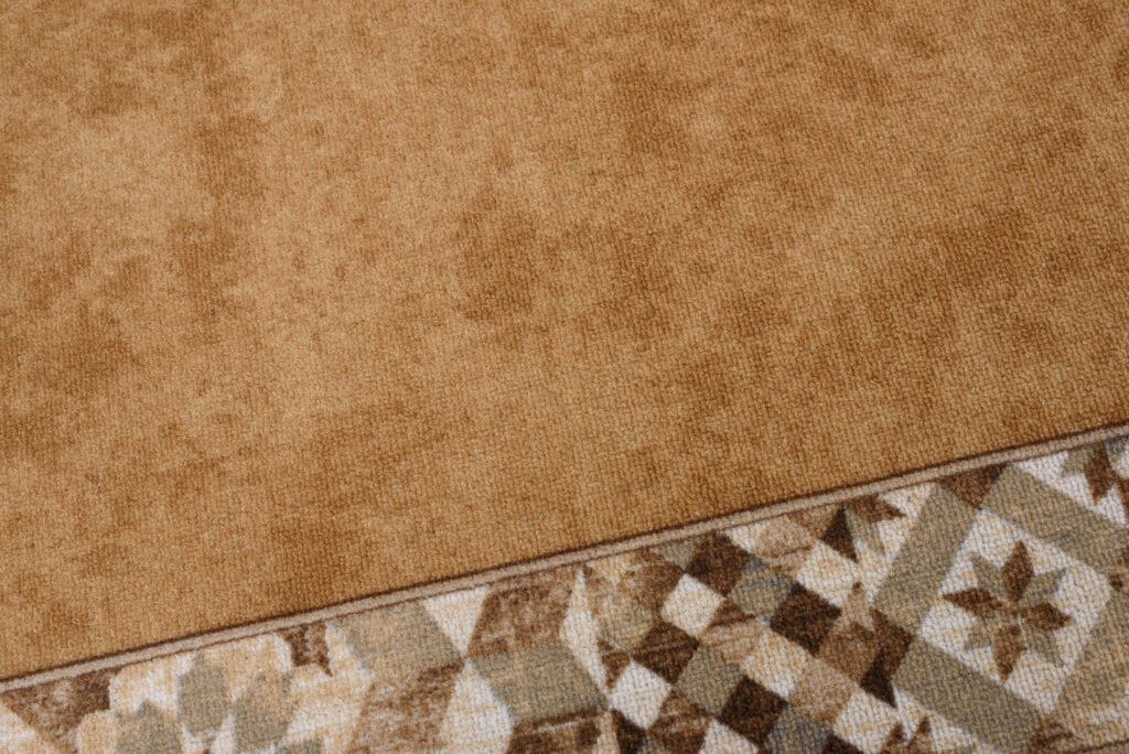 Teppichläufer Rutschfest Beige Mosaik Meterware