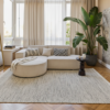 Teppich Wolle Loni Beige