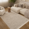 Teppich Wolle Loni Beige