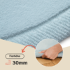 Kinderteppich Fluffin Rund Blau