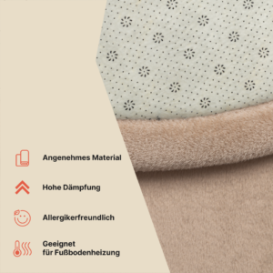 Kinderteppich Fluffin Rund Beige
