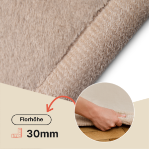 Kinderteppich Fluffin Beige