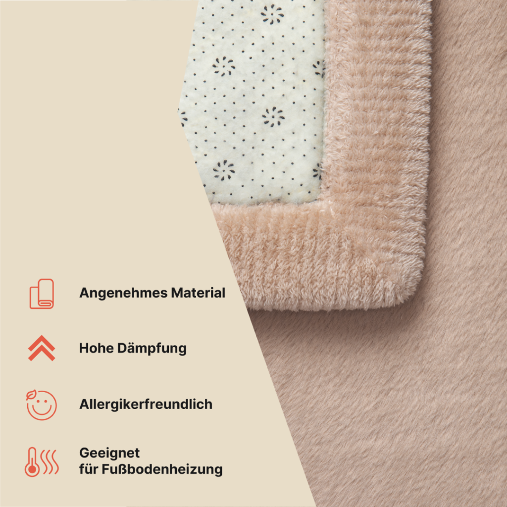 Kinderteppich Fluffin Beige